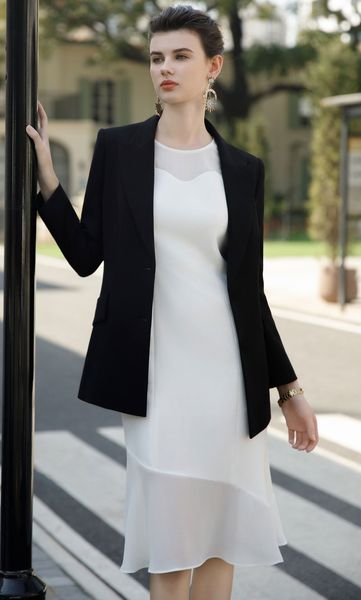 Obsidian Grace Blazer and Dress Set